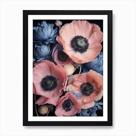 Pink Floral 1 Art Print