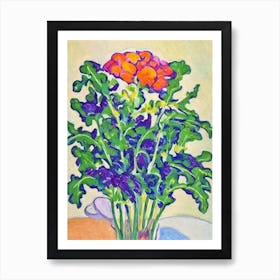 Arugula Fauvist vegetable Art Print