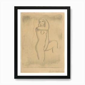 Girl Nude, Mikuláš Galanda Art Print