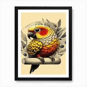 Marley Parrot Art Print