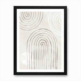 Beige Mid Century_2162384 Art Print