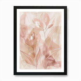 Watercolor Flowers 58 Art Print