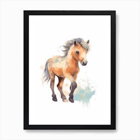 Cute Foal Scandinavian Style Illustration 3 Art Print