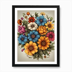 Flowers In A Vase Art Print