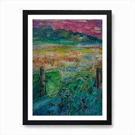 Wall Art, Landscape At Sunset Art Print