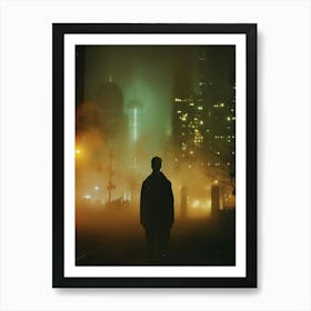 City lights, silent night Art Print