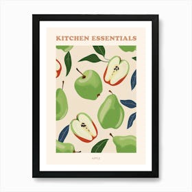 Apple Pattern Illustration Poster 2 Art Print