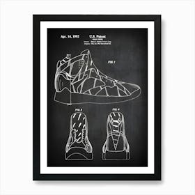 Basketball Shoe Art Patent Air Jordan 7 Shoe Art Shoes Jordan Basketball Shoes Shoe Decor Print Basketball Shoe Print Shoe1 Art Print