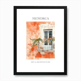 Menorca Travel And Architecture Poster 4 Art Print