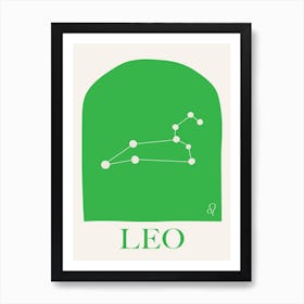 Zodiac Leo Art Print