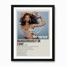 Beyonce Dangerously In Love 2003 Poster 2 Art Print