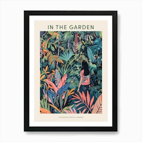 In The Garden Poster Dunedin Botanical Gardens 1 Art Print