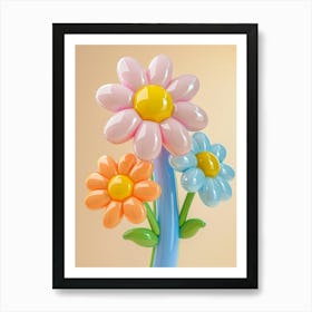 Dreamy Inflatable Flowers Daisy 3 Art Print