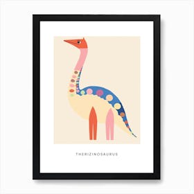 Nursery Dinosaur Art Therizinosaurus Poster Art Print