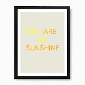 My Sunshine Art Print