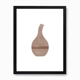 Minimal Bent Neck Vase Art Print