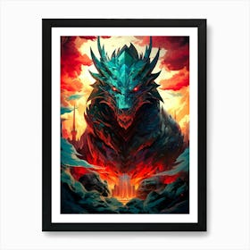 Dragon In The Sky Art Print