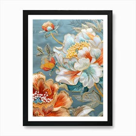 Chinese Flower Painting 86 Art Print