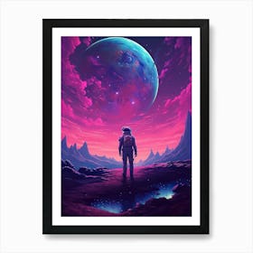 Space Painting Art Print