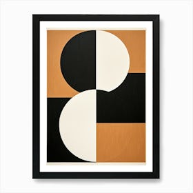 Beige Bauhaus Waltz Art Print