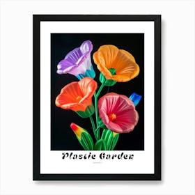 Bright Inflatable Flowers Poster Hollyhock 2 Art Print