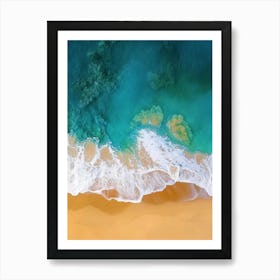 Aerial View Of A Beach 116 Art Print