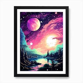 Galaxy Wallpaper Art Print