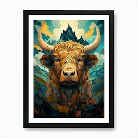 Highland Bull Art Print