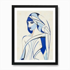 'Blue Woman' Art Print