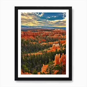 Bryce Canyon National Park 2 United States Of America Vintage Poster Art Print