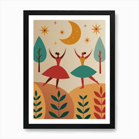 Two Dancers Art Print