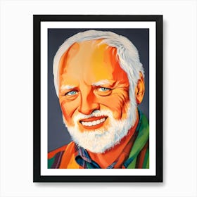 Hide the Pain Harold Colorful Pop Art Meme Art Print