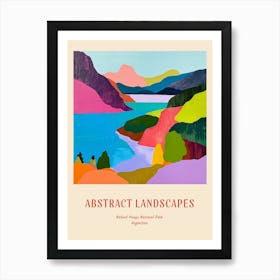 Colourful Abstract Nahuel Huapi National Park Argentina 3 Poster Art Print