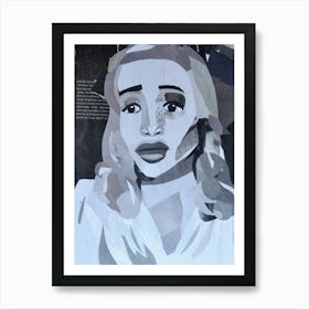 Old Hollywood Femme Fatale Art Print