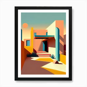 House In The Desert 1 Art Print