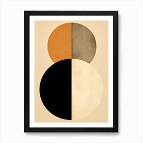 Beige Radiant Daydreams: Mid-Century Reverie Art Print