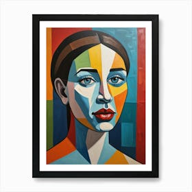 Woman'S Face 5 Art Print