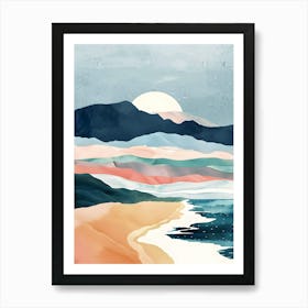 Beach Canvas Print Art Print