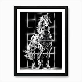 Abstract Horse 11 Art Print