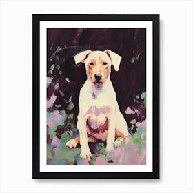 A Doberman Pinscher Dog Painting, Impressionist 2 Art Print