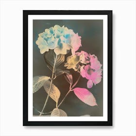 Iridescent Flower Hydrangea 2 Art Print