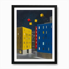 City At Night 3 Art Print