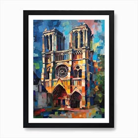 Notre Dame Paris France Henri Matisse Style 3 Art Print