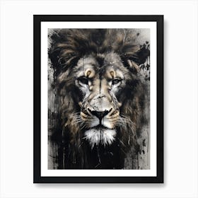 lion potrait Art Print