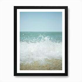 Splash Sea Water - Le Marche Beach, Italy 1 Art Print