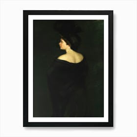 Dark Moody Portrait of a Woman Art Print