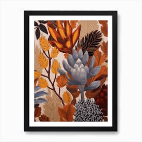 Fall Botanicals Aconitum 2 Art Print