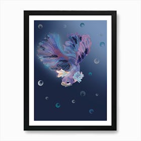 Fish in the sea Art Print