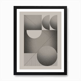 Abstract Geometry, Bauhaus Print, Mid Century Modern, Pop Culture, Exhibition Poster, Modernist, Retro Wall Art, Geometric Shapes, Modernist Etude Art Print