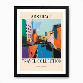 Abstract Travel Collection Poster Berlin Germany 3 Art Print